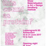 Does This Count as Protein ? – MAD Sandberg Final Show @Looiersgracht 60 Gallery Does This Count as Protein ? – MAD Sandberg Final Show @Looiersgracht 60 Gallery
